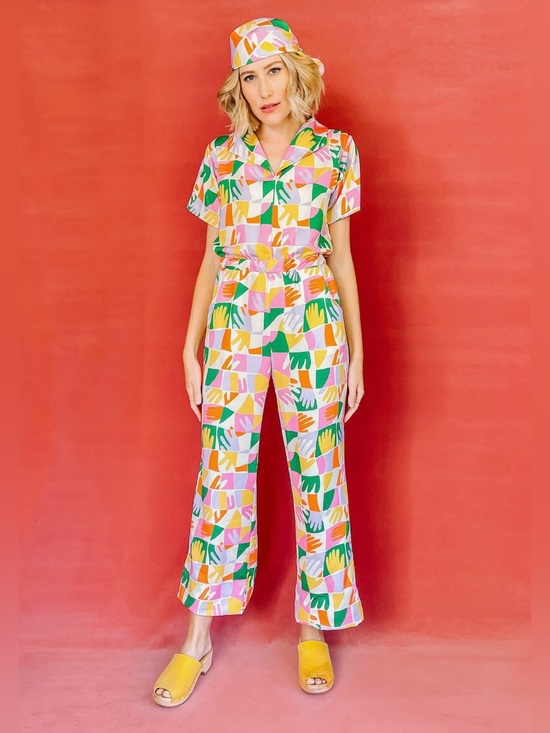 Dazey LA Pants - Dazey LA Prismatic Hands Jumpsuit